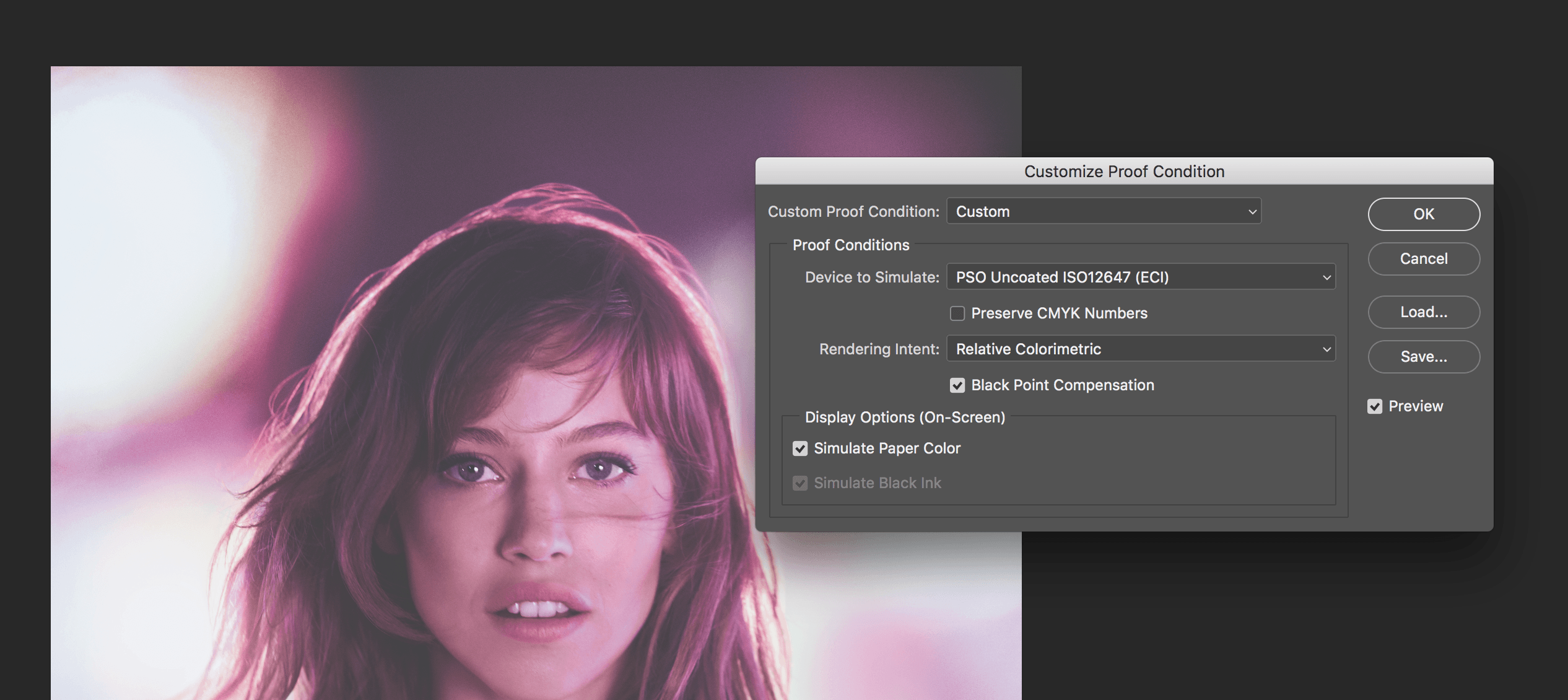 Adjusting images in for printing on uncoated paper